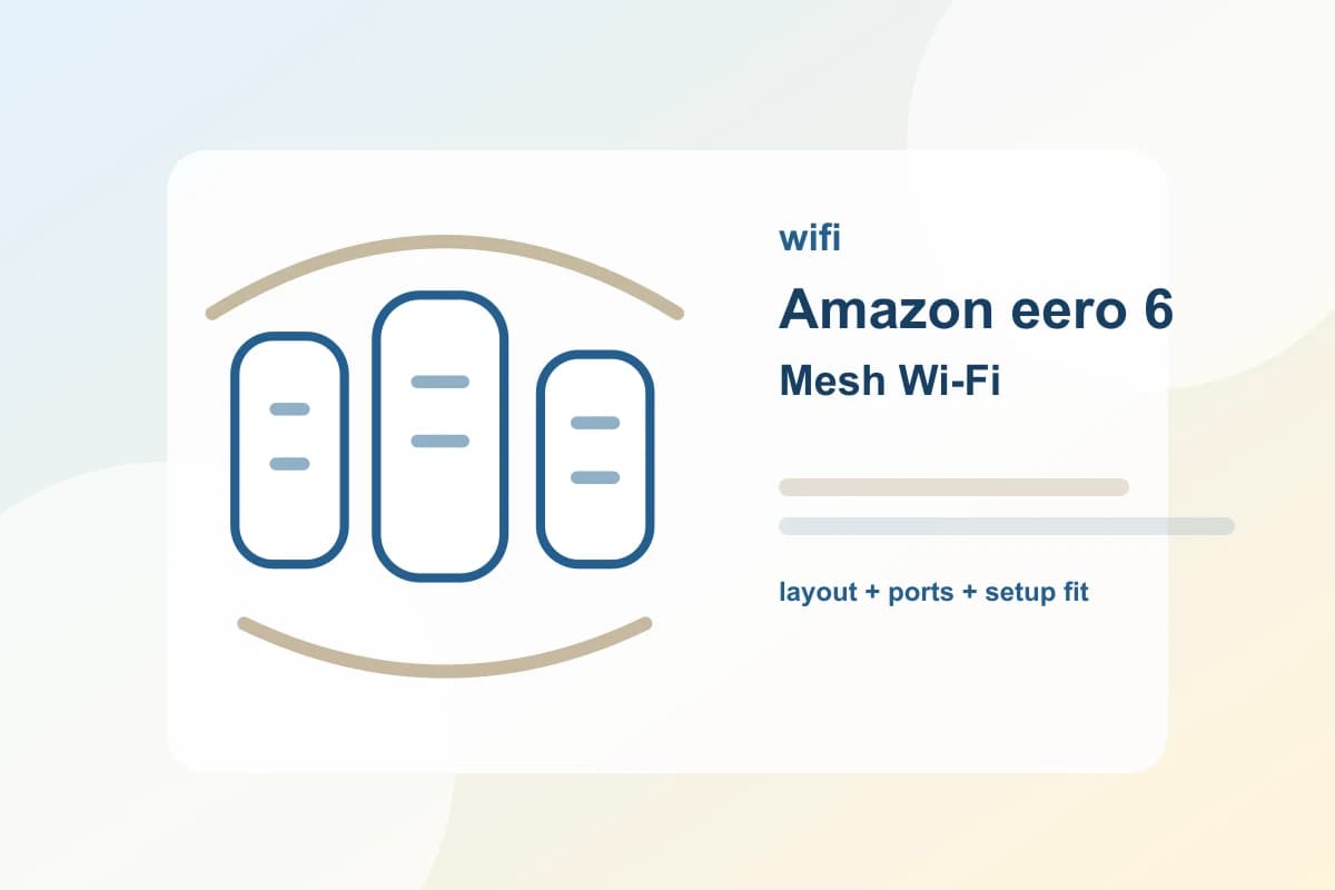 Amazon eero 6 Mesh Wi-Fi System