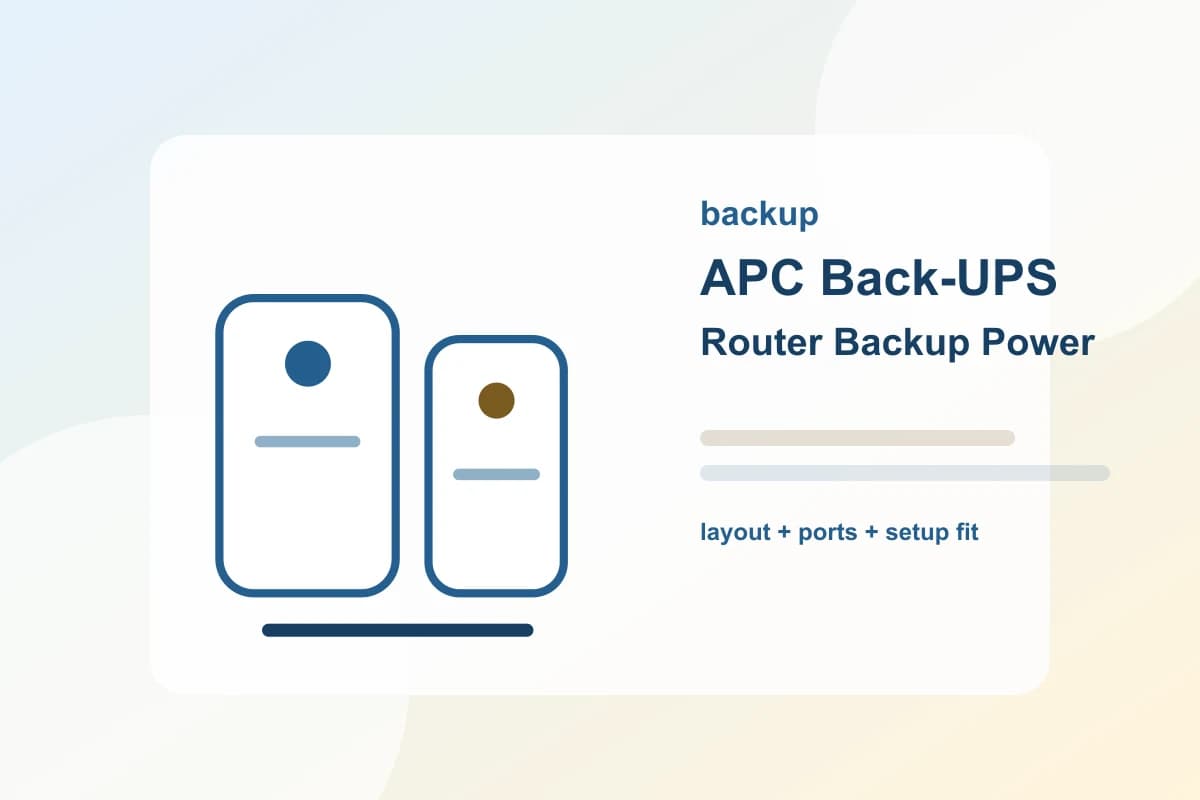 APC Back-UPS Router and Modem Backup Bundle