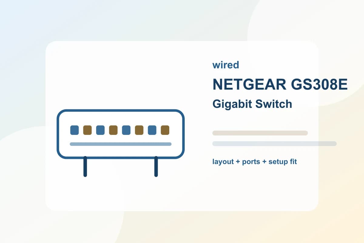 NETGEAR GS308E 8-Port Gigabit Switch